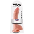 Letapasztható dildó herékkel 9" cock with balls  light