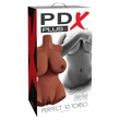 Női torzó vaginával ánusszal, mellekkel Perfect 10 torso  brown