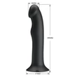 Tapadótalpas vibrátor Pretty love murray fekete 19 cm