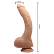Letapasztható vibrátor Beautiful Jack vibrációs pénisz 27 cm