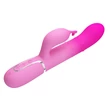 Csiklókaros, forgó és toló funkciós g-pont vibrátor Pretty Love Shima pink