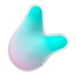 Léghullámos csiklóizgató Mermaid vibes mint/pink