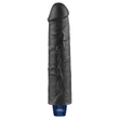 Realisztikus tölthető vízálló vibrátor 24 cm - 9.5" Real Softee Rechargeable Vibrating Dildo (fekete)