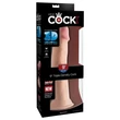 Realisztikus, letapasztható dildó 9" triple density cock light