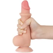 Csúszóbőrös dupla rétegű realisztikus herés dildó 19,5 cm világos - 7.5'' Sliding Skin Dual Layer Dong Flesh II