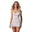 Testhezálló szexi kombiné Arrowel white chemise s/m