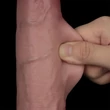 Letapasztható csúszóbőrös dildó 9'' sliding skin pro ii dual layer silicone dong