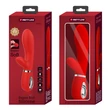 Csiklókaros puha szilikon g-pont vibrátor Pretty Love Thomas Red 20cm