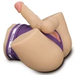 Torzó realisztikus vibrátorral Streetgirl's dual motor sensation pulse with dildo
