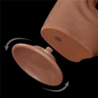 Ultrarealisztikus nagy méretű csúszóbőrös dildó 29 cm - 11.5'' King Sized Sliding Skin Dual Layer Dong Brown