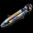 Kétoldalú üvegdildó Twilight Gleam Glass Dildo- Prism Glass