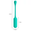 Távirányítós vibrációs tojás Pretty love lechies green