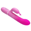 Csiklókaros, forgó és toló funkciós g-pont vibrátor Pretty Love Shima pink