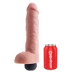 Spriccelő realisztikus dildó 11" squirting cock with balls  light
