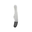 Csiklókaros G-pont vibrátor Titanz 8.5" silicone rechargeable vibrator in ivory white