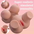Vibrációs női torzó maszturbátor vagina és ánusz nyílással Barret vibrating masturbator