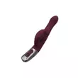 Csiklókaros G-pont vibrátor Titanz 8.5" silicone rechargeable vibrator in rubine red