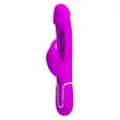 Csiklókaros nyelves vibrátor pink - Pretty Love Kampas twinkled tenderness purple