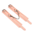 Bokabilincs vegán bőrből Pink organosilicon ankle cuffs