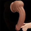Ultrarealisztikus nagy méretű csúszóbőrös dildó 29 cm - 11.5'' King Sized Sliding Skin Dual Layer Dong Brown