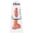 Letapasztható dildó herékkel 10" cock with balls  light