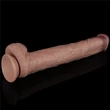 Realisztikus hajlítható dildó 37,5 cm dual layered bendable silicone cock xxl (flesh)