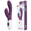 Csiklóizgató vibrátor fel-lemozgó gyönyggyel Pretty Love Andre purple