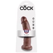 Realisztikus letapasztható dildó 9" cock  brown