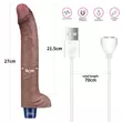 Ultrarealisztikus tölthető vibrátor 27,94 cm real softee rechargeable silicone vibrating dildo 11"