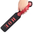 Mélynyomott mintás műbőr paskoló 38 cm - Rebellion Reign paddle "hoe"
