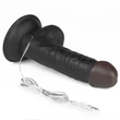 Vibrációs felcsatolható fekete herés dildó 17,7cm - Vibrating easy strapon set 7.0'' black