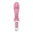 Felfújható nyúl vibrátor g-pont és csikló izgatásra Air pump bunny 2 light red