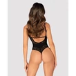 Body fekete Bellastia crotchless teddy  m/l