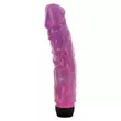 Valósághű erezett vibrátor 19 cm Jelly vibrator lavender 2 realisztikus vibráló pénisz