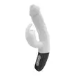 Csiklókaros G-pontos vibrátor Titanz 7" silicone rechargeable vibrator in ivory white