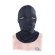 Fejmaszk cipzárakkal Zipper face hood  black