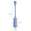 Távirányítós vibrációs  tojás Pretty love leshy blue