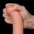 Csúszóbőrös dupla rétegű realisztikus herés dildó 20 cm világos - 8'' Sliding Skin Dual Layer Dong Flesh I