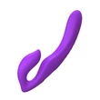 Hám nélküli felcsatolható távirányítós vibrátor Her ultimate strapless strap-on purple