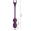 Applikációs vibrációs gésagolyó Pretty Love Elvira purple II
