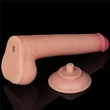Letapasztható 9'' sliding skin dual layer dildó testszínű
