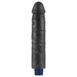 Realisztikus tölthető vízálló vibrátor 24 cm - 9.5" Real Softee Rechargeable Vibrating Dildo (fekete)