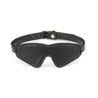 Fekete műbőr szemmaszk Black organosilicon blindfold