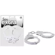 Fehér fém bilincs Sex extra - metal cuffs white