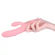 Csiklókaros vibrátor beépített masszírozó gyöngyökkel - Mora Neo Peach Pink