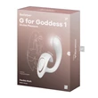 Hajlítható szárú csiklóizgatós g-pont vibrátor G for goddess 1 fehér