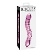 Üvegdildó kétvégű Icicles No. 55  pink