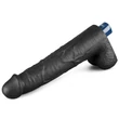 Realisztikus vibrátor 10.5" real softee rechargeable vibrating dildo(black)