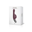 Csiklókaros G-pont vibrátor Titanz 8.5" silicone rechargeable vibrator in rubine red