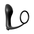 Análdugó péniszgyűrűvel vibrátoros Ass-gasm cockring vibrating plug black